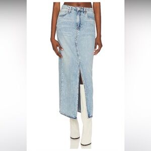 Blank NYC Light Blue Denim Skirt